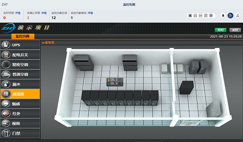 机房温湿度监控系统